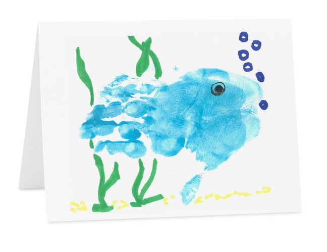 Blue Fish Greet Card